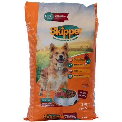 Сухий корм для собак SKIPPER яловичина та овочі 3 кг (5948308003505)