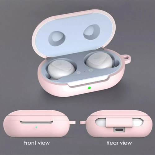 Чохол для навушників TPU Case with Belt Pink for Samsung Galaxy Buds / Galaxy Buds +: Матеріал Термопластичний поліуретан