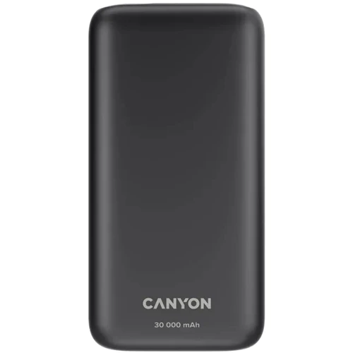 Внешний аккумулятор Canyon Power Bank 30000mAh PD 20W Black (CNE-CPB301B)