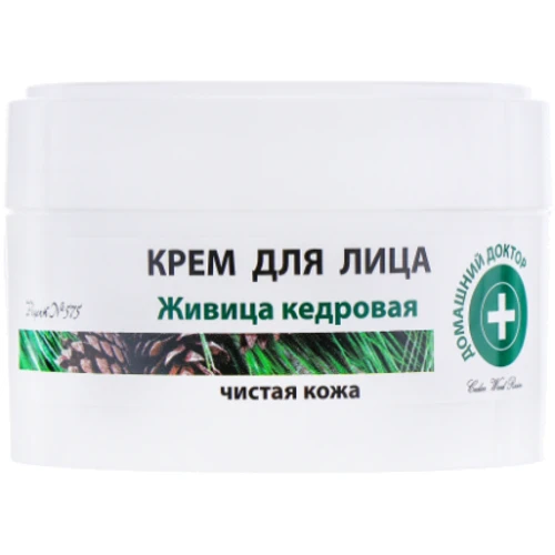 Домашний Доктор Крем для лица живица кедровая 100 ml: Пол Для женщин