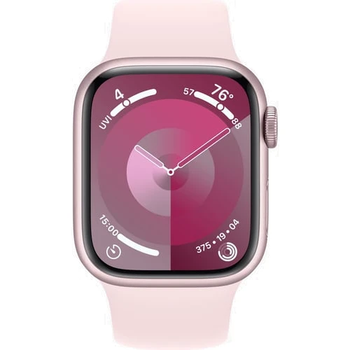 Apple Watch Series 9 41mm GPS Pink Aluminum Case with Pink Sport Band - S/M (MR933)Approved Витринный образец: Причина уценки Активированы, витринный образец, хорошее состояние, комплектация полная: коробка, зарядка, часы