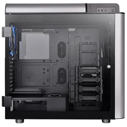 Корпус Thermaltake Level 20 GT (CA-1K9-00F1WN-00): Материал передней панели закаленное стекло/алюминий