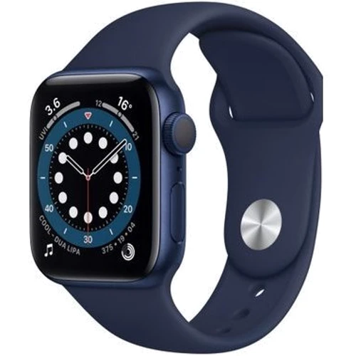 Apple Watch Series 6 44mm GPS Blue Aluminum Case with Deep Navy Sport Band (M00J3) Approved