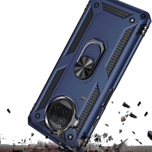 Чехол для телефонов Mobile Case Shockproof Serge Magnetic Ring Navy Blue for Xiaomi Mi 10T Lite: Цвет темно-cиний