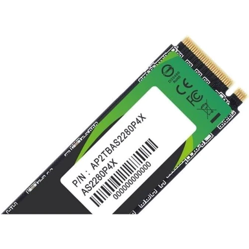 Apacer AS2280P4X 1 TB (AP1TBAS2280P4X-1): Интерфейс подключения M.2 (PCI-E), PCI-Express 3.0 (x4)