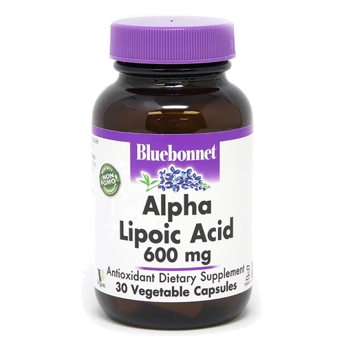 Bluebonnet Nutrition, Alpha Lipoic Acid, 600 mg, 30 Veggie Caps (855)