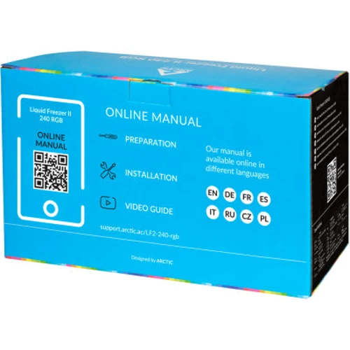Кулер Arctic Liquid Freezer II 240 RGB (ACFRE00098A): Потужність, що розсіюється, Вт 12