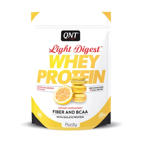 Протеин QNT Light Digest Whey Protein 500 g /25 servings/ Lemon Macaroon