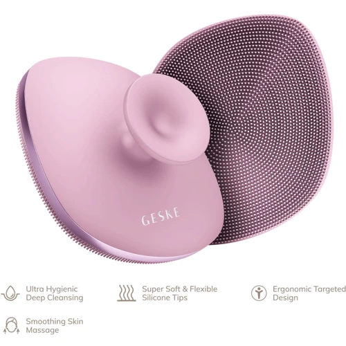 Щетка для тела GESKE Body Brush metal 4в1 pink (HB0346)