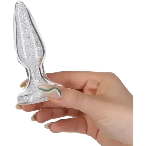 Скляний анальний затор Pillow Talk - Fancy - Luxurious Glass Anal Plug