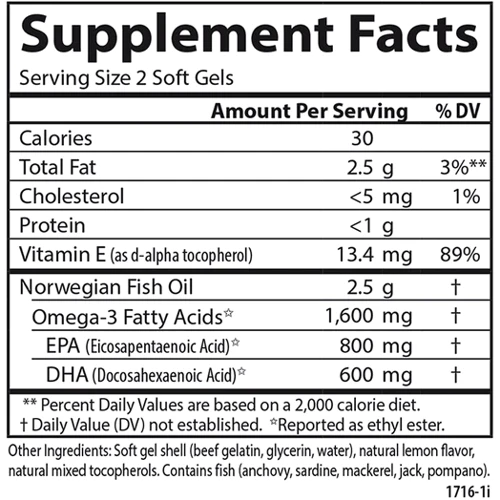 Carlson Labs Elite Omega-3 Gems 240 Soft Gels Омега-3: Тип Омега 3