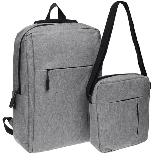 Комплект мужской рюкзак + сумка Remoid серый (v1n-6802-gray)