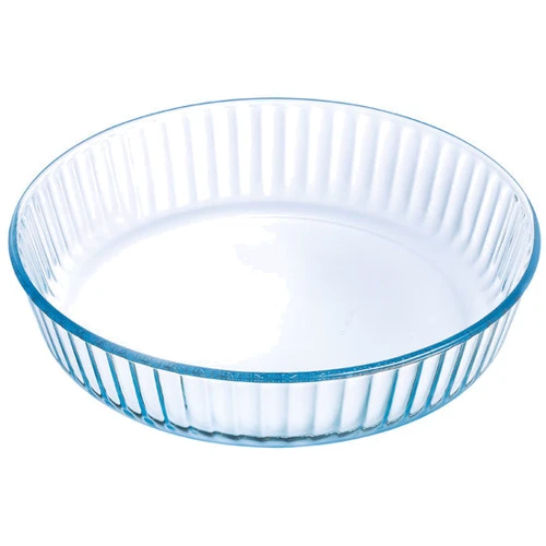 PYREX B & E форма стекл.кругл.26см (2,1л) глуб.ріфл.sticker (818BN00 / B046)