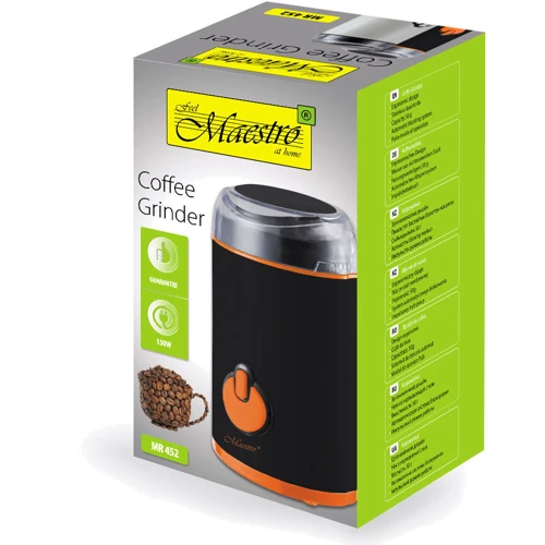 Кофемолка Maestro MR-452 Black: Резервуар для молотого кофе Есть