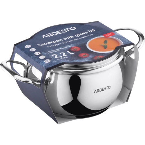 Каструля Ardesto Gemini Liguria 2.2 л (AR4322GB): Обсяг, л 2.2