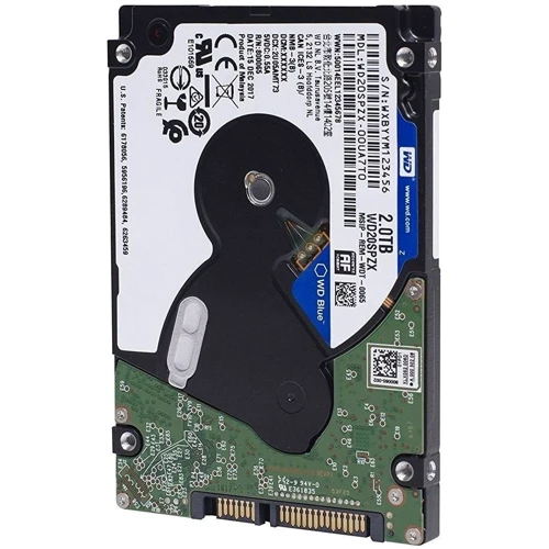 Внутренний жесткий диск WD Blue 2TB (WD20SPZX): Объем 2 ТБ