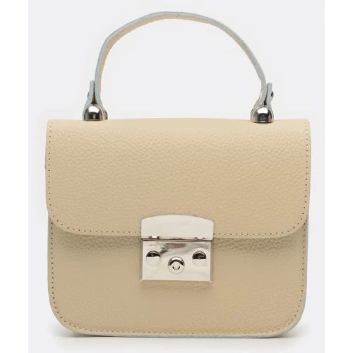 Женская сумка-сэтчел Ricco Grande бежевая (1l623-beige): Фактура Матовая, Зернистая