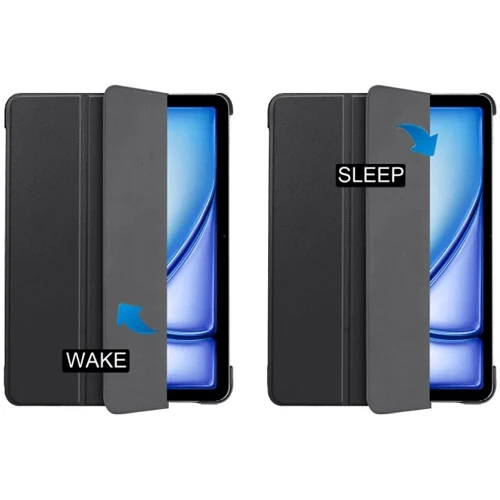 Аксесуар для iPad BeCover Smart Case Black for iPad Air 13 (2024 / 2025) (711611): Особливості трансформується на підставку, Надійний захист від подряпин і забруднень, режим автопробудження/сну, Складається в підставку, Стильний дизайн, Зручно тримати в руці
