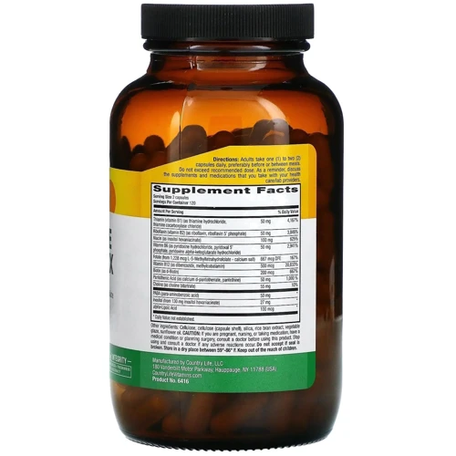 Country Life Coenzyme B-Complex 60 Vegan Caps Коензим В-комплекс: Тип вітамін B