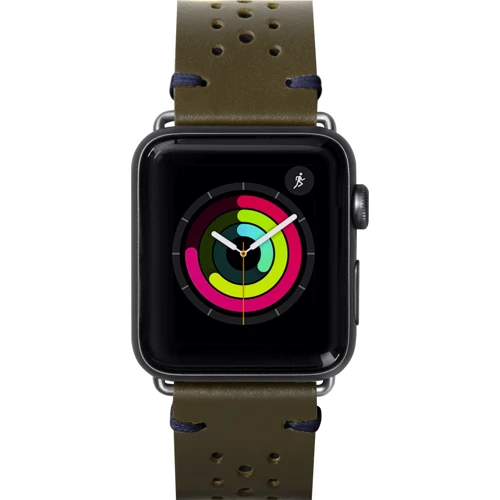 Аксессуар для Watch LAUT Heritage Watch Strap Olive (LAUT_AWL_HE_GN) for Apple Watch 42/44/45/49mm