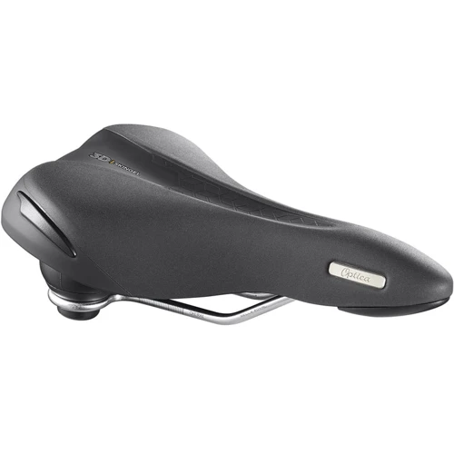 Седло Selle Royal Premium OPTICA MODERATE, 3D Skingel, обивка Black Astrale, 271х169мм, 540г, эластомеры, мужское, чёрное