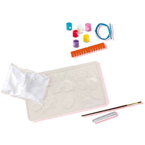 Набор для создания гипсовой фигурки Ses Creative Единороги (гипс, формочки, краск, кисть, блест.) (01359S)