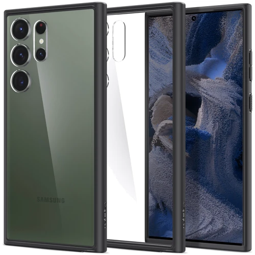 Аксессуар для смартфона Spigen Ultra Hybrid Matte Black (ACS05618) for Samsung S918 Galaxy S23 Ultra: Цвет черный