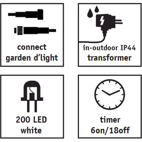 Гирлянда соединительная Luca Lighting Бахрома 9.8х0.48 м (8720362171096) фото 4