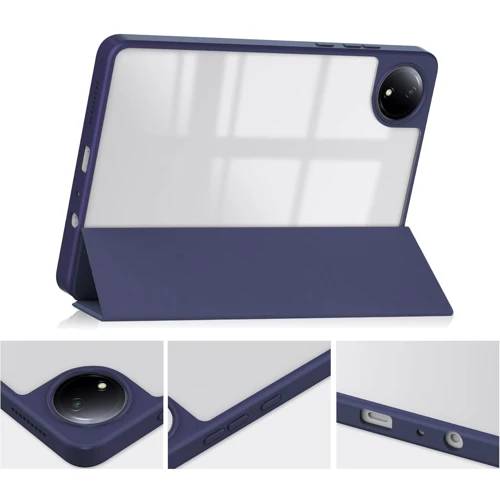 Аксесуар для планшетних ПК BeCover Soft Edge TPU з Pencil Mount Blue Marble для Xiaomi Redmi Pad SE 8.7 (712572)