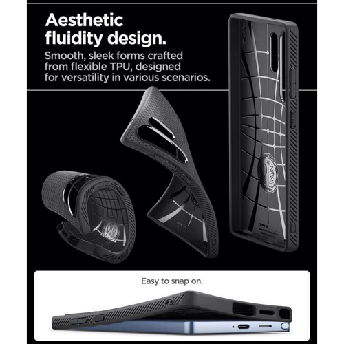 Чехол для телефонов Spigen Liquid Air Matte Black (ACS08953) for Samsung S938 Galaxy S25 Ultra фото 16