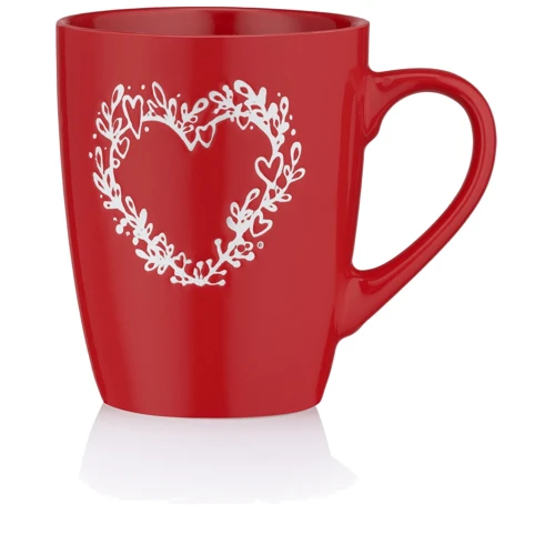 Кружка Ardesto Heart керамика 320 мл Красный (AR3467R)