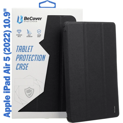 Аксессуар для iPad BeCover Direct Charge Pen with Pencil mount Black for iPad Air 2020/iPad Air 2022 (708775): Цвет черный