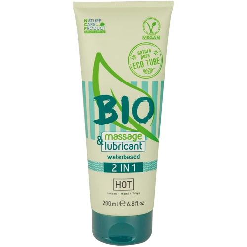 Лубрикант и массажный гель Hot Bio 2 in 1 massage, 200 мл