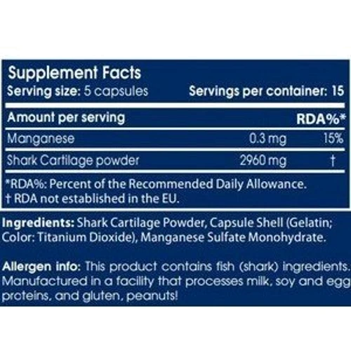 Акулий хрящ  Scitec Nutrition Shark Cartilage 75 caps Для суставов и связок: Пол Унисекс