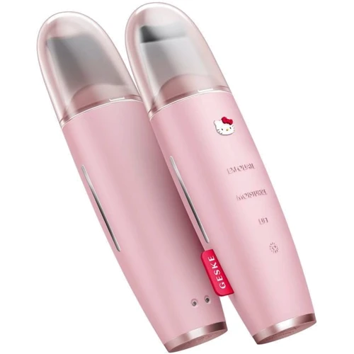 Микротоковый скрабер для кожи GESKE MicroCurrent Skin Scrubber & Blackhead Remover 9 в 1 Hello Kitty Pink (HK000045PI01) фото 3