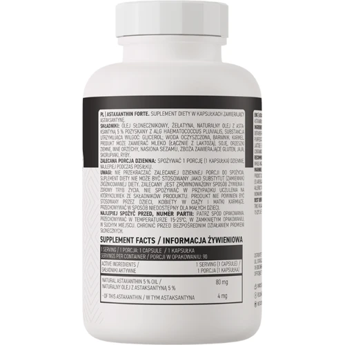 OstroVit Astaxanthin Forte 90 caps / 90 servings: Форма выпуска Капсулы