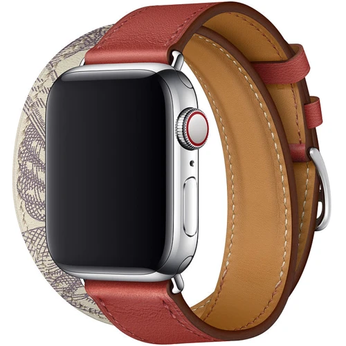 Аксессуар для Watch Apple Hermès Double Tour Band Brique/Béton (MX2U2) for Apple Watch 38/40mm: Производитель Apple