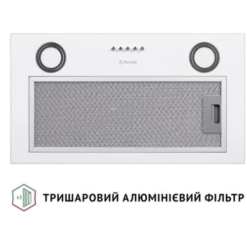 Вытяжка Perfelli BI 5022 WH LED: Материал корпуса крашенный металл
