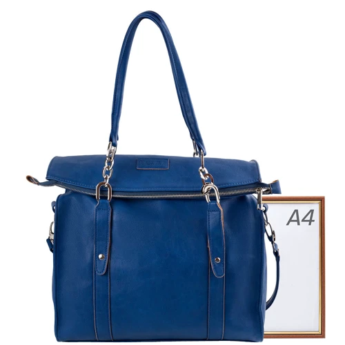 Женская дорожная сумка Laskara синяя (LK10241-blue) фото 11