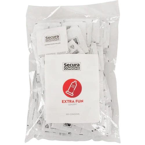 Ребристые презервативы Secura - Extra Fun, №100: Тип Для максимальной защиты