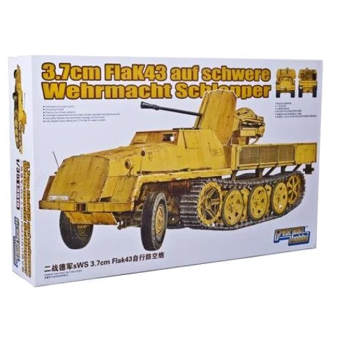 Полугусеничный траспортер Mars Models sWS с 37-мм зенитным орудием (3.7cm FlaK43)