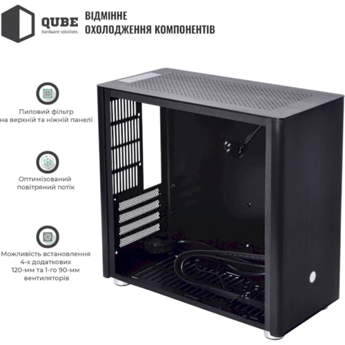 Корпус QUBE V9 Black (QBV9M_WBNU3) фото 10