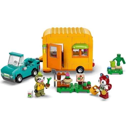Конструктор LEGO Animal Crossing Садова лавка та караван, що належать Leif 263 деталі (77054): Рекомендований вік 7+