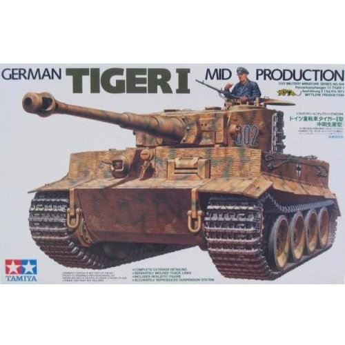 Модель Tamiya Немецкий танк Tiger I (середина производства) (TAM35194)