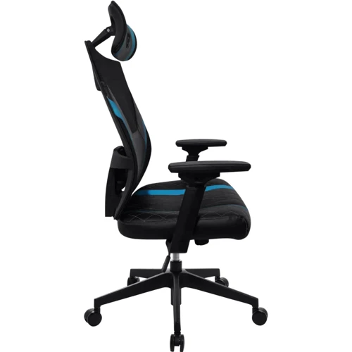 Крісло геймерське GT Racer X-6674 Black/Blue: Матеріал оббивки С сеткой, Искусственная кожа