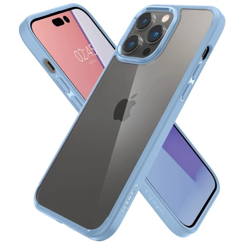 Чохол для iPhone Spigen Ultra Hybrid Sierra Blue (ACS04964) для iPhone 14 Pro: Колір голубой