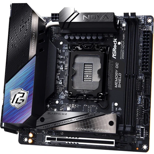 ASRock Z890I NOVA WIFI: Дополнительно Адаптер Wi-Fi, Радиатор на VRM, Поддержка RAID, Поддержка UEFI