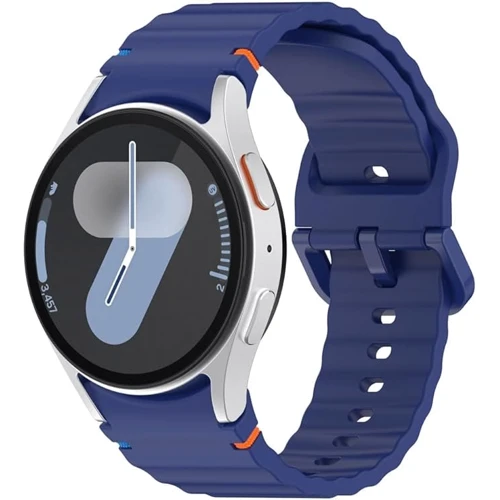 BeCover Strap Ribbed Tape Deep Blue для Samsung Galaxy Watch (20mm) 4 40mm-44mm/5 40-44mm/6 40-44mm/7 40-44mm (712040)
