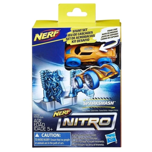 Ігровий набір Hasbro Nerf Nitro Перешкода і машинка (E1270 Ner Nitro Sparksmash Stunt Set)