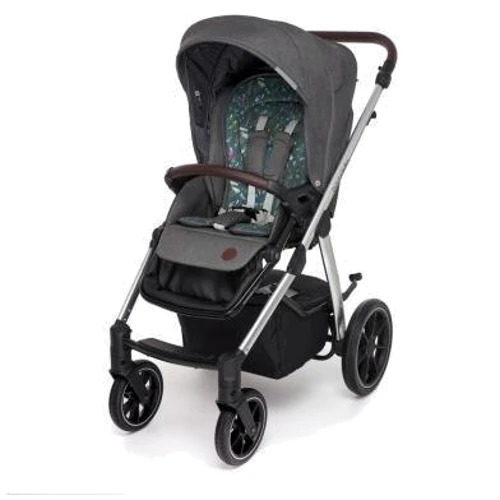 Универсальная коляска 2 в 1 Baby Design BUENO 117 GRAPHITE (с вышивкой): Возможность установки люльки есть